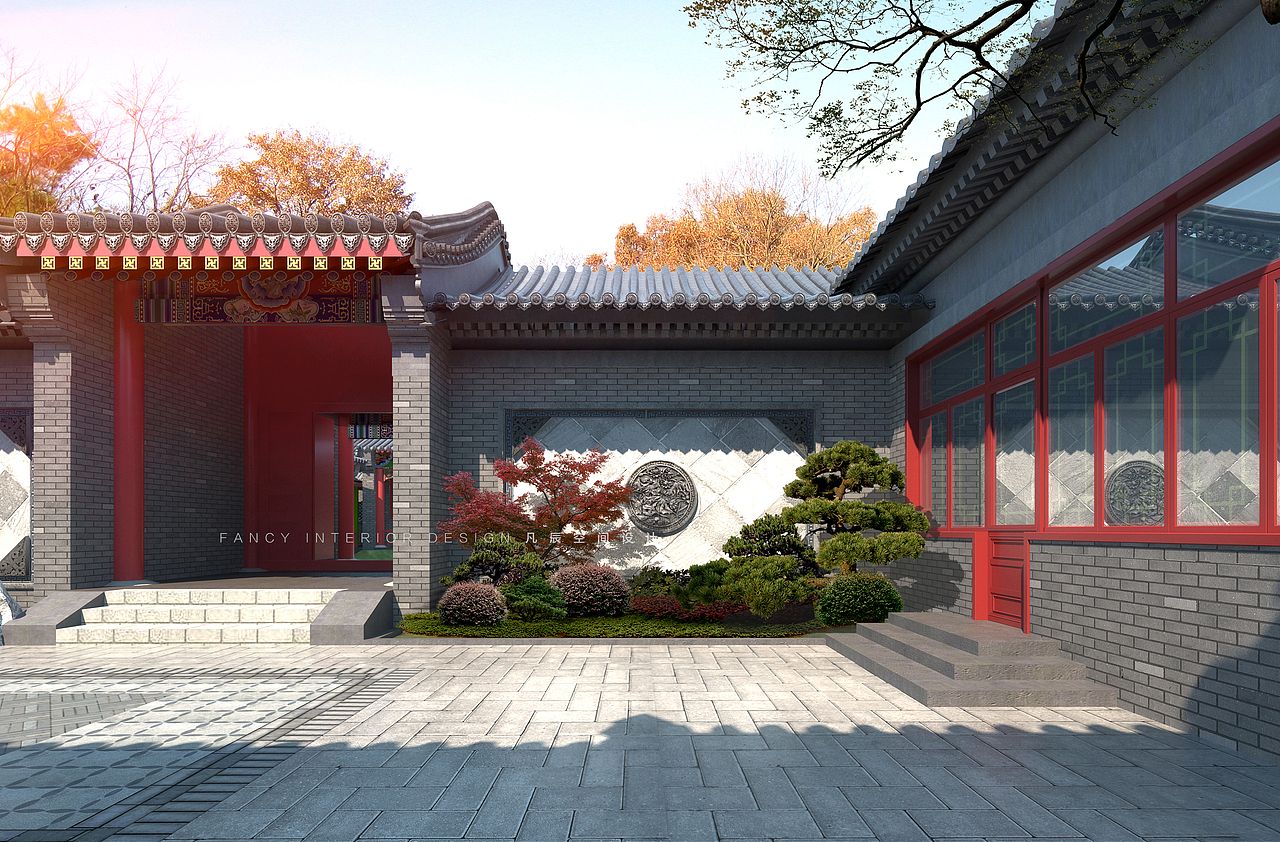 一进院-座山影壁
