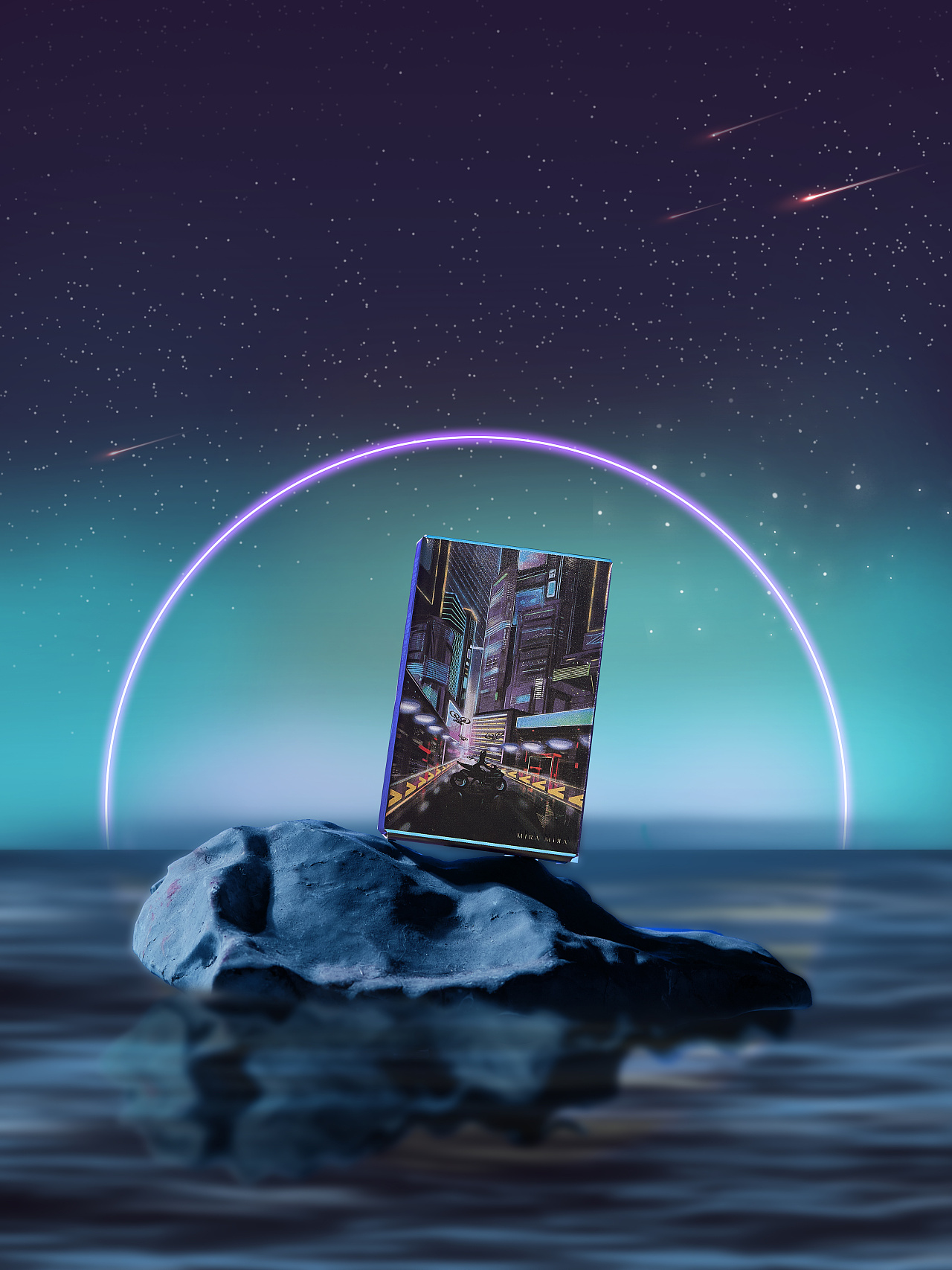 蒸汽波风场景海报