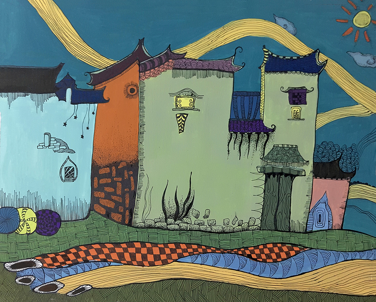 那些年画过的装饰画（图ZMjA0MjE1Nzgw） - 图案 - 站酷设计师橘子0702原创素材 - 站酷ZCOOL