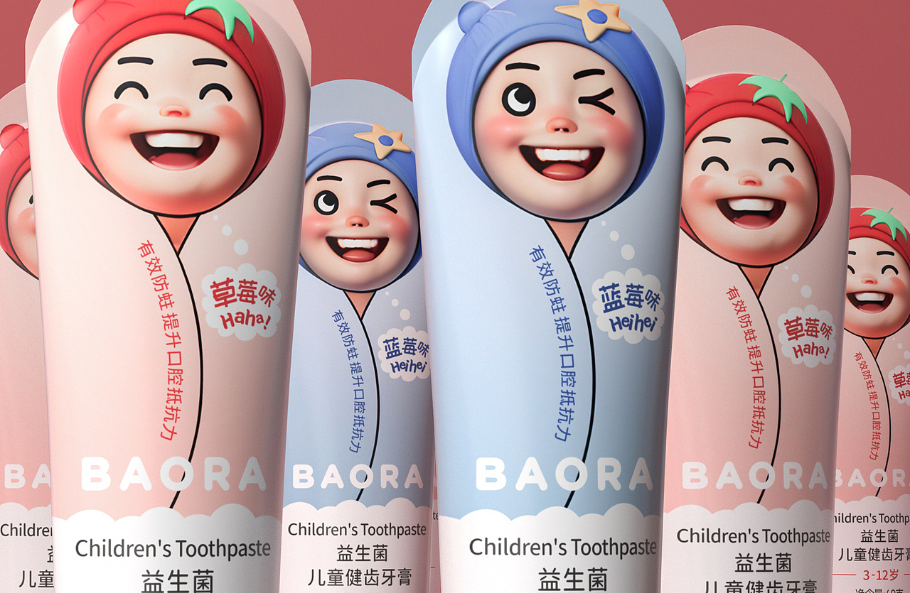 BAORA儿童牙膏--守护孩子的甜美笑容