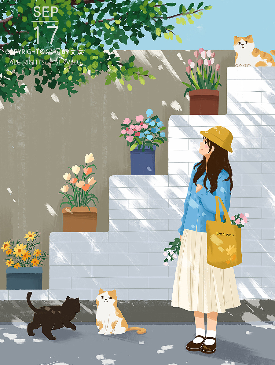 治愈系插画作品集——遇见•时光【1】（图ZMzI0MjY2NTky） - 商业插画 - 站酷设计师温暖的文文原创素材 - 站酷ZCOOL