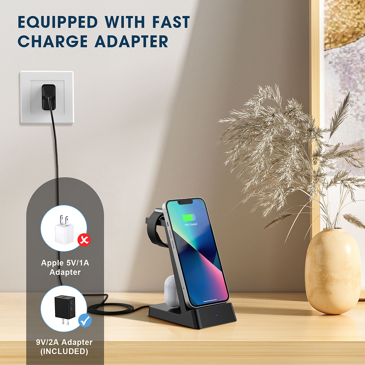 无线充电器 亚马逊主图/A+ (2021-2022年度作品 ）（图ZMjk4MDcxNjUy） - 电商 - 站酷设计师Bonjour航原创素材 - 站酷ZCOOL