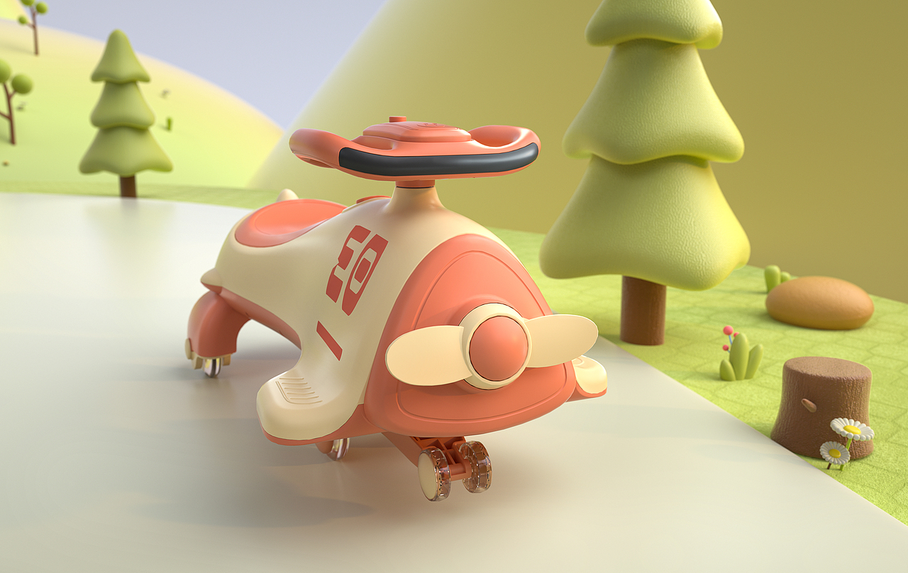 哈士奇设计作品-飞机扭扭车（图ZMzE1MTE4MDgw） - 交通工具 - 站酷设计师广州哈士奇设计原创素材 - 站酷ZCOOL