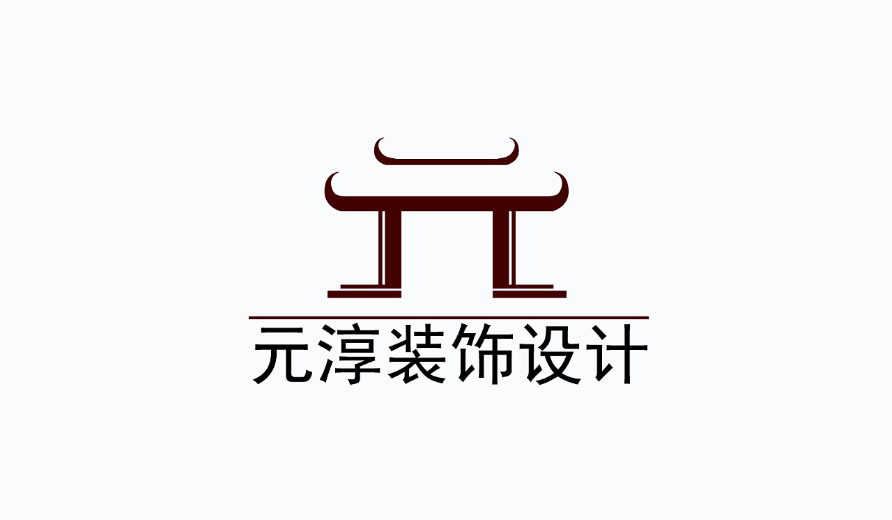 以装饰公司为定位,将中国古建筑的元素与公司结合设计应用南昌
