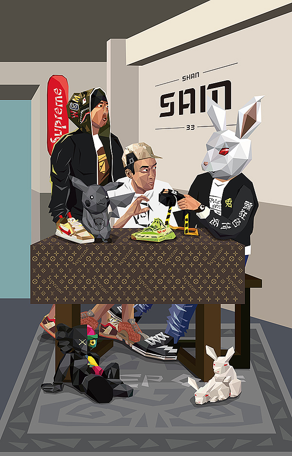 装饰画（图ZMTg1ODA5NDcy） - 新锐潮流插画 - 站酷设计师Sam333原创素材 - 站酷ZCOOL