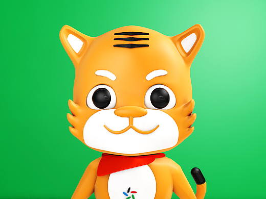 2020体彩吉祥物 "乐虎"