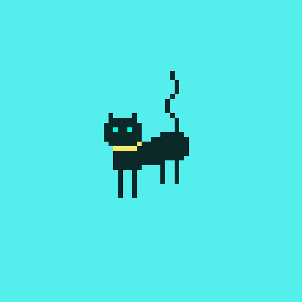简单的像素猫猫头像