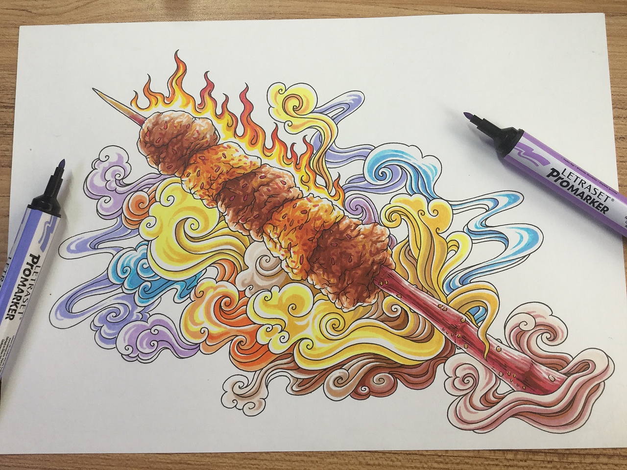 近期两幅 手绘商业插图