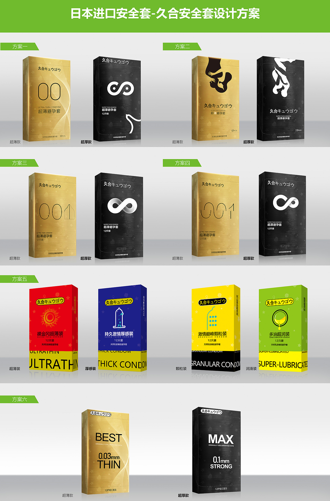 避孕套包装设计