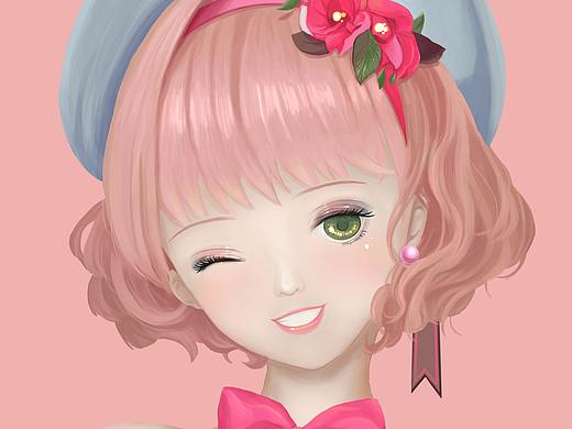 粉色软妹（个人主页-ZMjkxMTUwMTY=） - 创作习作 - 站酷设计师小牛拉破车原创素材 - 站酷ZCOOL