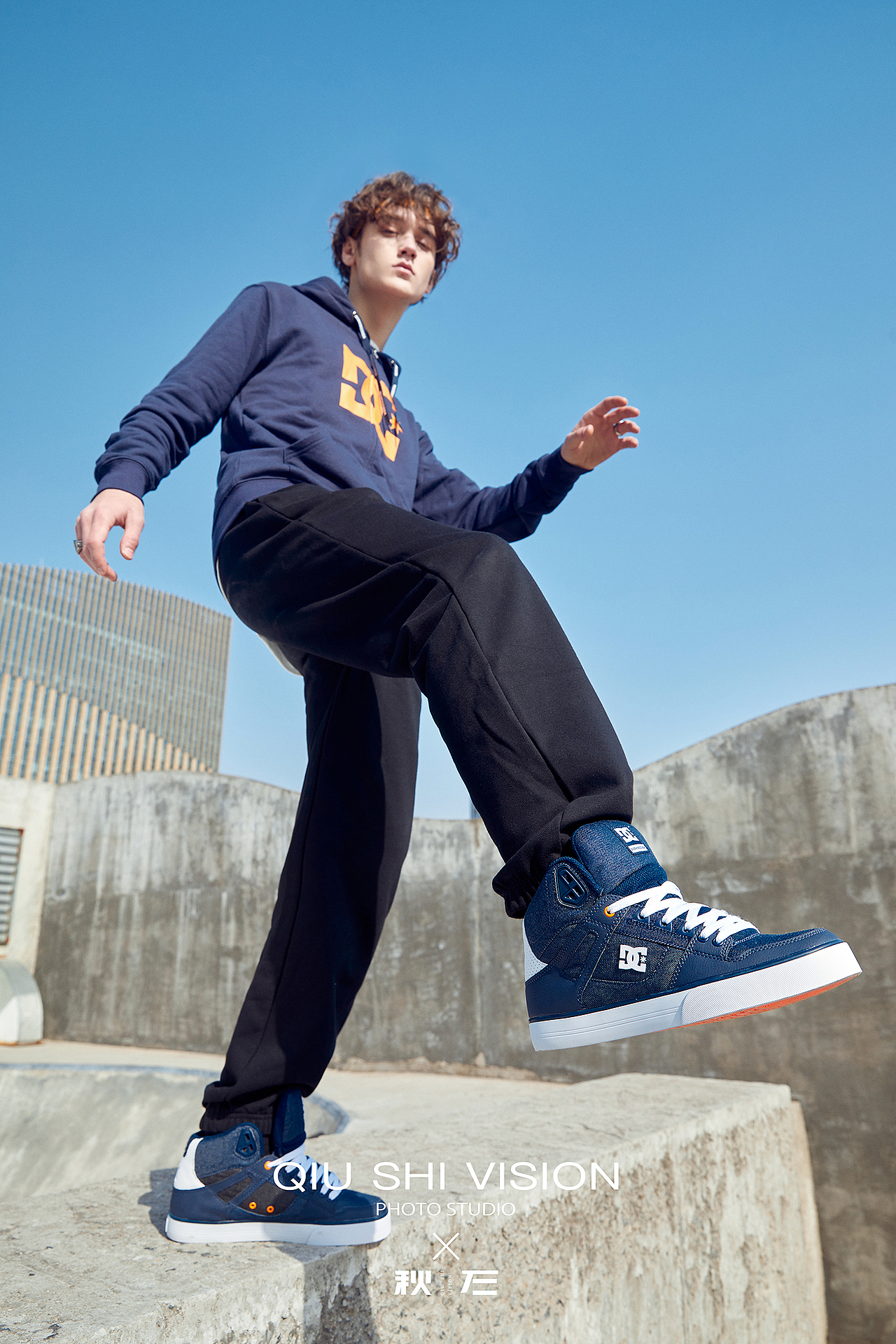 天台潮牌dcshoes鞋子模特拍摄