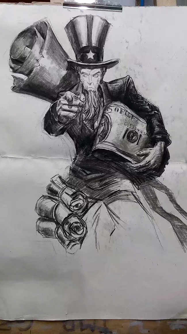 素描-流浪法师-瑞兹|插画|游戏原画|乐享人生e1 - 临摹作品 - 站酷