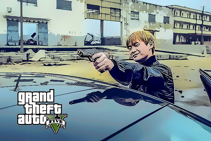 gta5风格系列图像后期处理合成