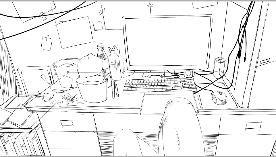 书房场景插画（图ZMTc0NTAxOTIw） - 创作习作 - 站酷设计师飞DesigN飞原创素材 - 站酷ZCOOL