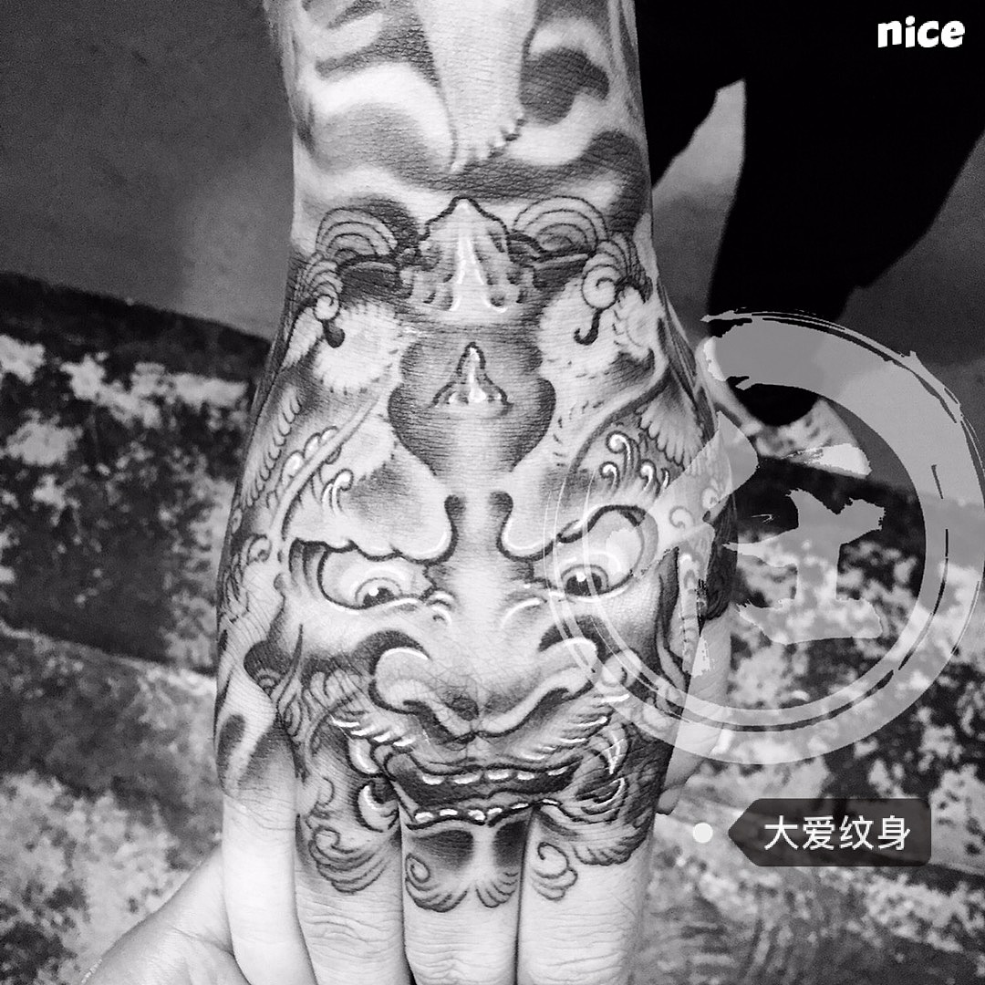 手背唐狮（图ZNzQ0ODY4NzY=） - 其他 - 站酷设计师tattoo莫原创素材 - 站酷ZCOOL