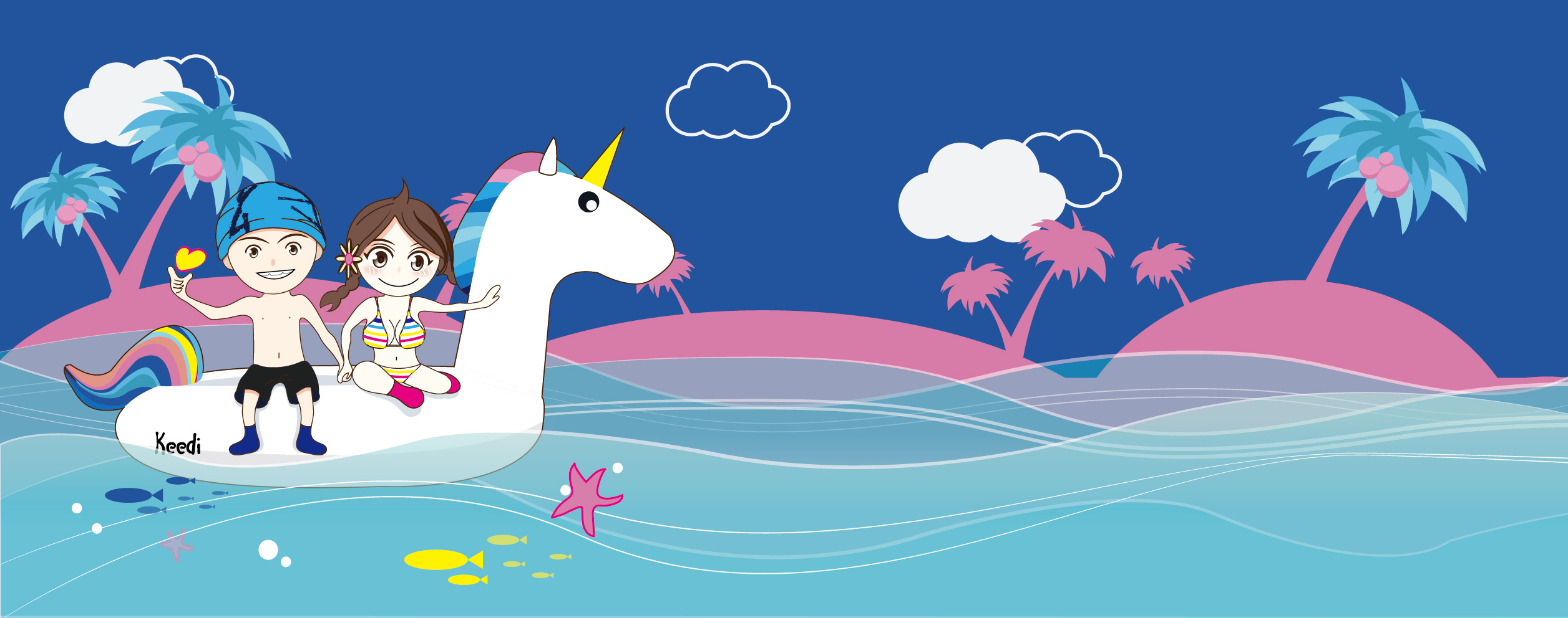 maldives and unicorn