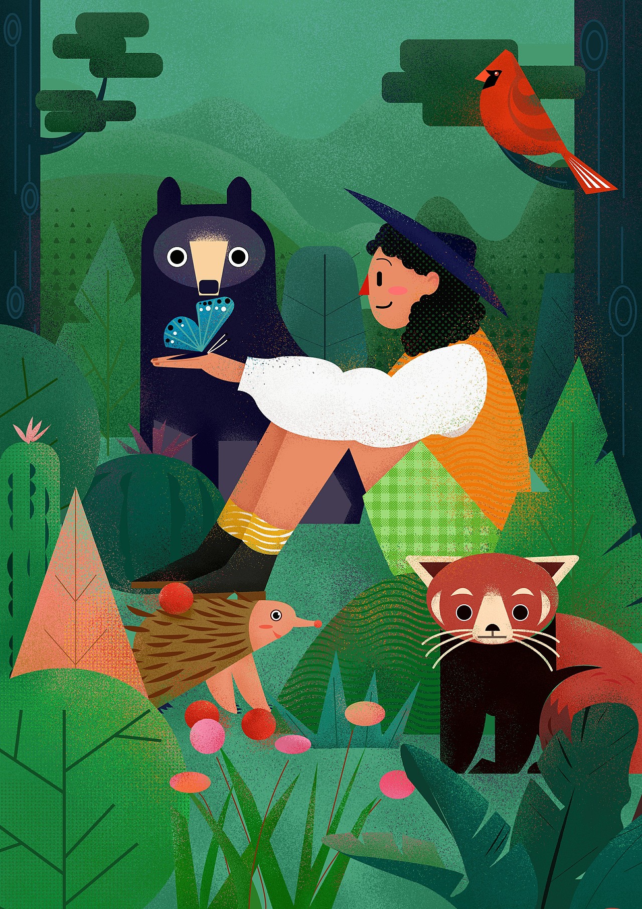 幻想夏人与自然