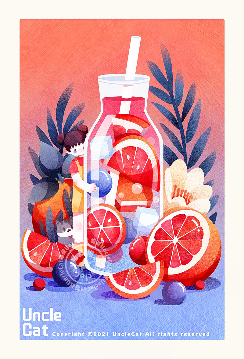 总结 | 2021年猫叔插画作品（图ZMjg0MDU4NTg4） - 商业插画 - 站酷设计师猫叔UncleCat原创素材 - 站酷ZCOOL