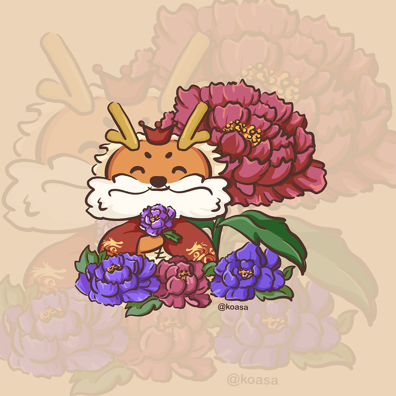 龙年头像（图ZMzYwNjE5NTEy） - 创作习作 - 站酷设计师koasa_原创素材 - 站酷ZCOOL