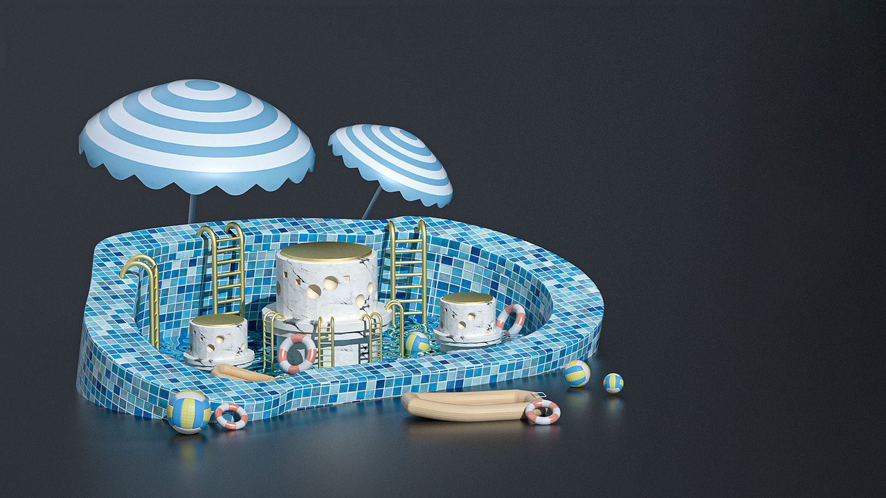 小场景搭建|三维|场景|c4d是芒果味的_原创作品-站酷zcool