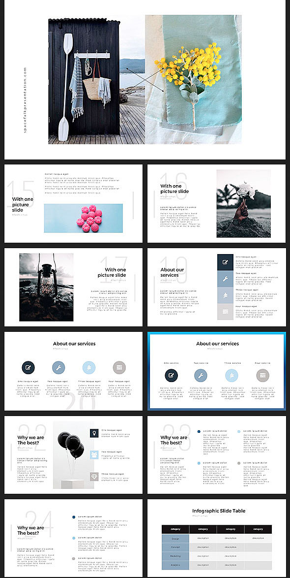 85页商务简约时尚风格PPT模板