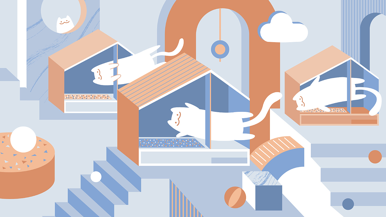 尾巴生活 分镜插画（图ZMTc5OTkxMDc2） - 商业插画 - 站酷设计师Huihuihuiart原创素材 - 站酷ZCOOL