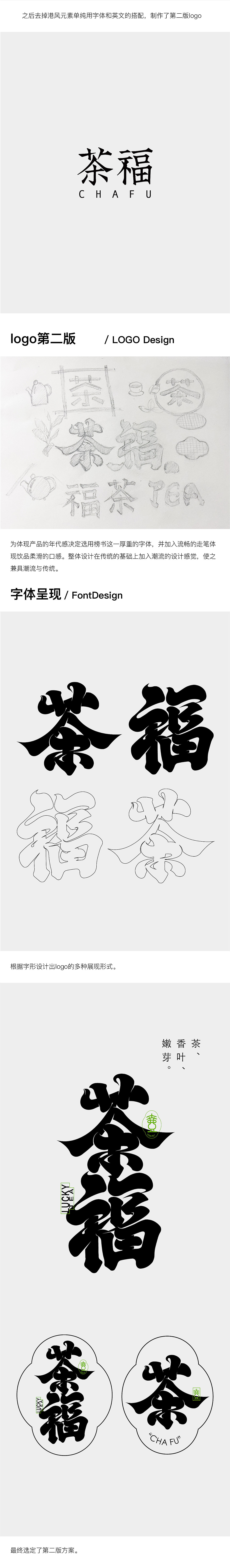 「茶福」标志设计