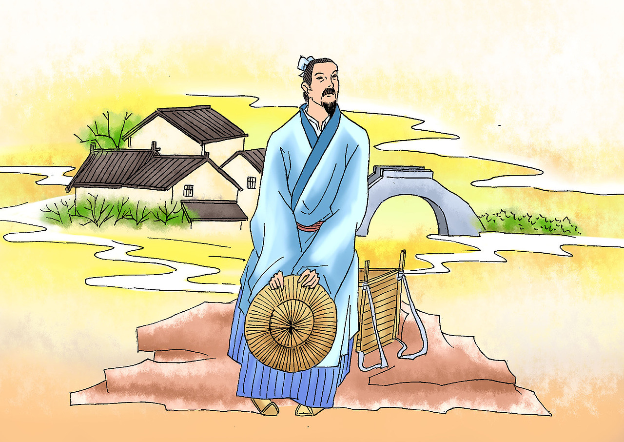 古诗插画（图ZNzY4MjMwMzY=） - 商业插画 - 站酷设计师Koey位移原创素材 - 站酷ZCOOL