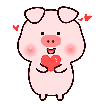 小笨猪头像微信表情包小笨猪情侣头像