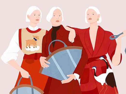 THE GIRLS（个人主页-ZNTY3NjEwOTI=） - 艺术插画 - 站酷设计师l1k2l3原创素材 - 站酷ZCOOL