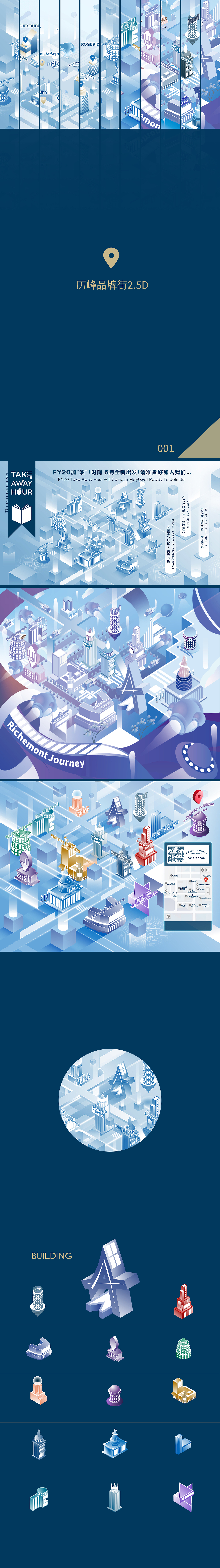 2.5D历峰品牌街H5插画（图ZMTYxODYxNzM2） - 商业插画 - 站酷设计师潛行者原创素材 - 站酷ZCOOL