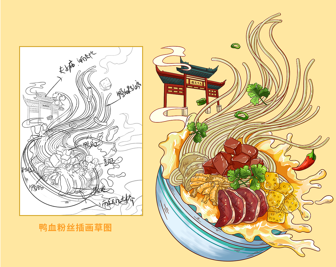 南农鸭血粉丝汤包装设计（图ZMjU5MTkwNDQw） - 包装 - 站酷设计师一诉空间品牌设计原创素材 - 站酷ZCOOL