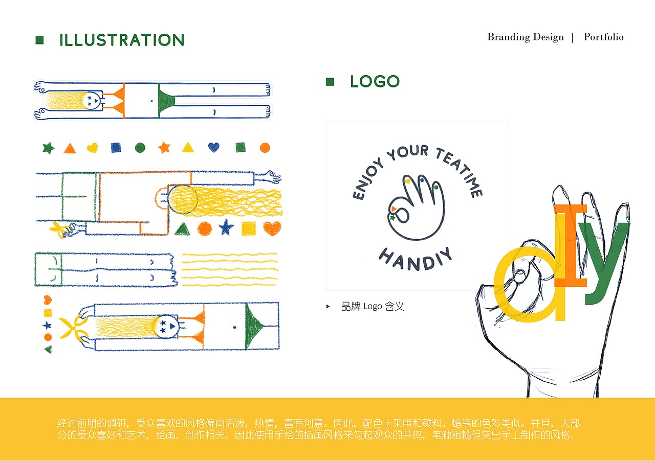 品牌VI设计 - 「Handiy: 手工爱好者零食品牌」