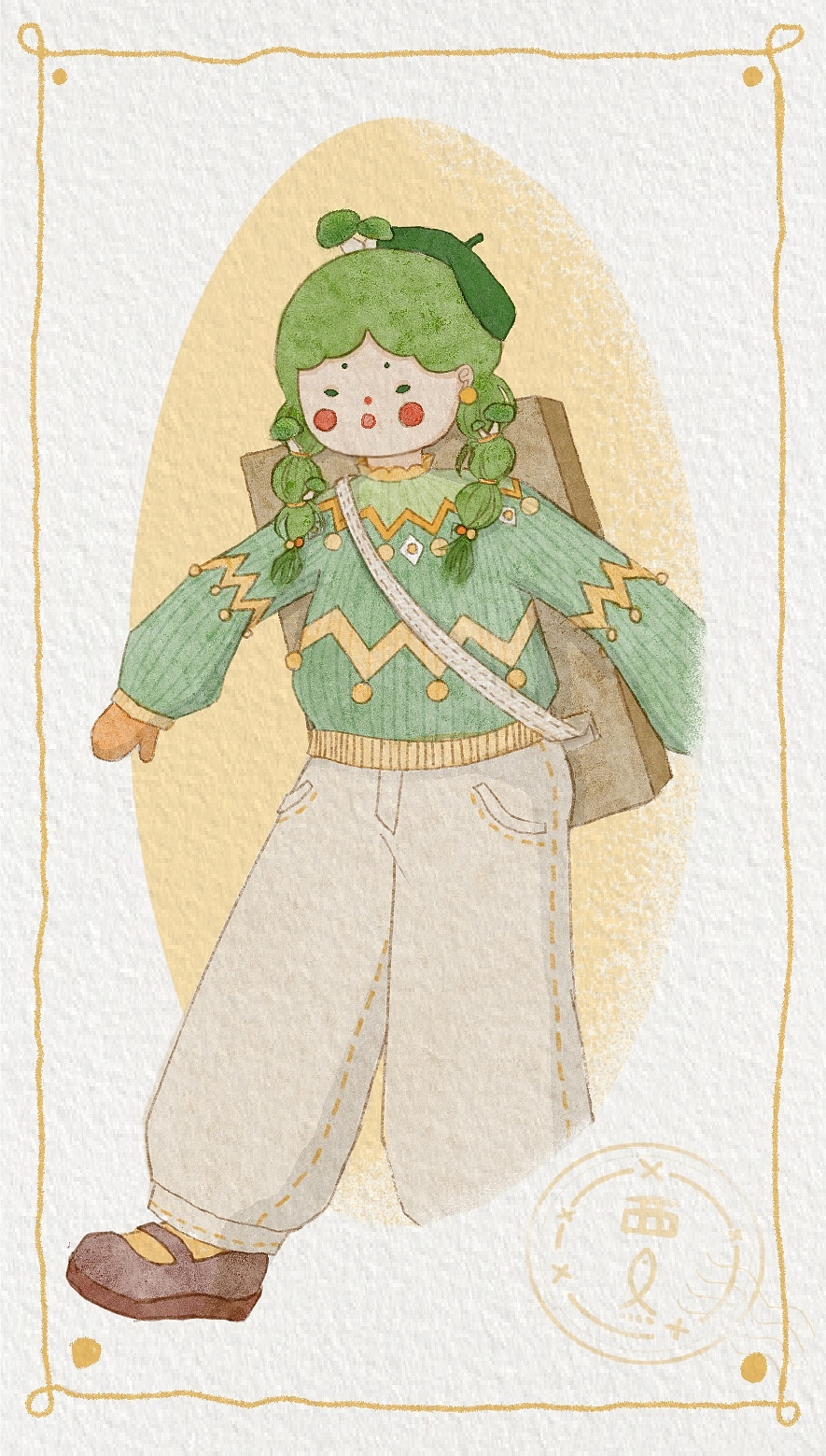 青頭菌女孩（圖ZMjc4NTYwMDMy） - 創(chuàng)作習(xí)作 - 站酷設(shè)計(jì)師西魚(yú)E原創(chuàng)素材 - 站酷ZCOOL