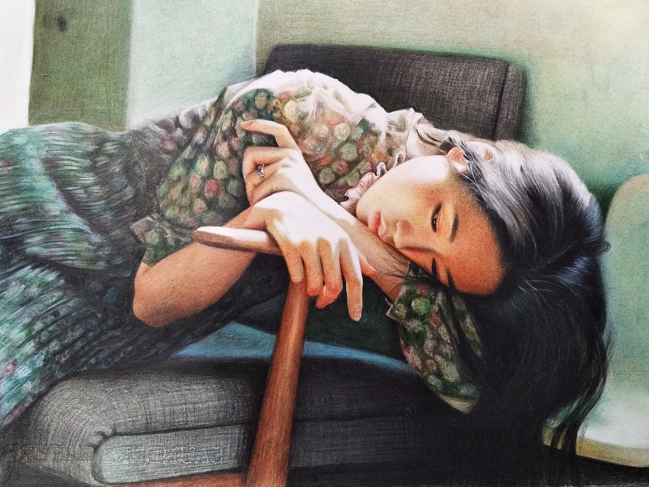 阳光下的女孩（图ZMTYwOTczNjI4） - 绘画 - 站酷设计师李胜仁原创素材 - 站酷ZCOOL