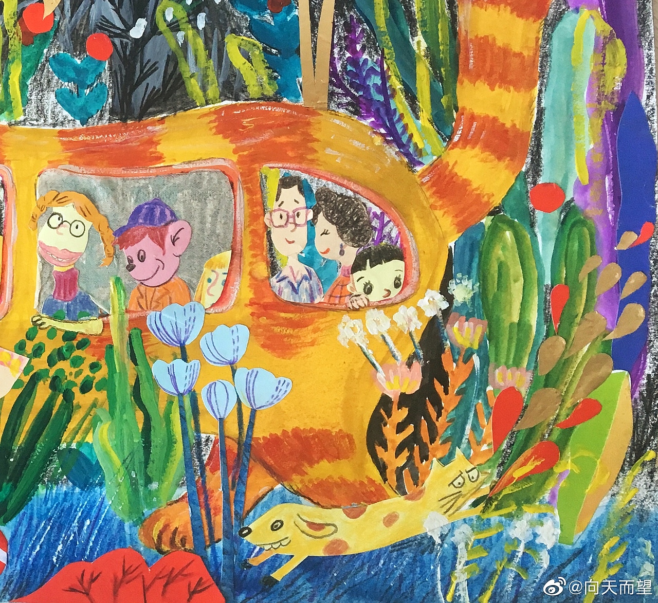 生活的幸福（图ZMTc1NjQ4ODky） - 儿童插画 - 站酷设计师花飞鱼原创素材 - 站酷ZCOOL
