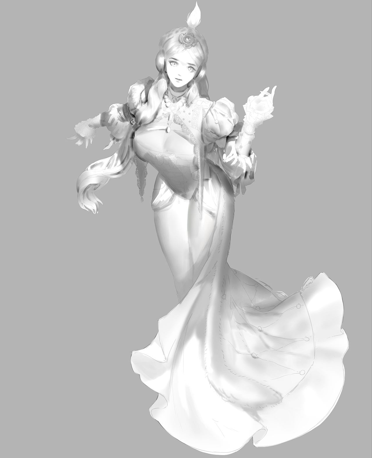 让绘画变单纯的-ps绘画过程ao画法