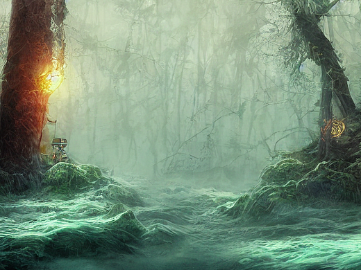 #AI创作实验室#海底迷路森林