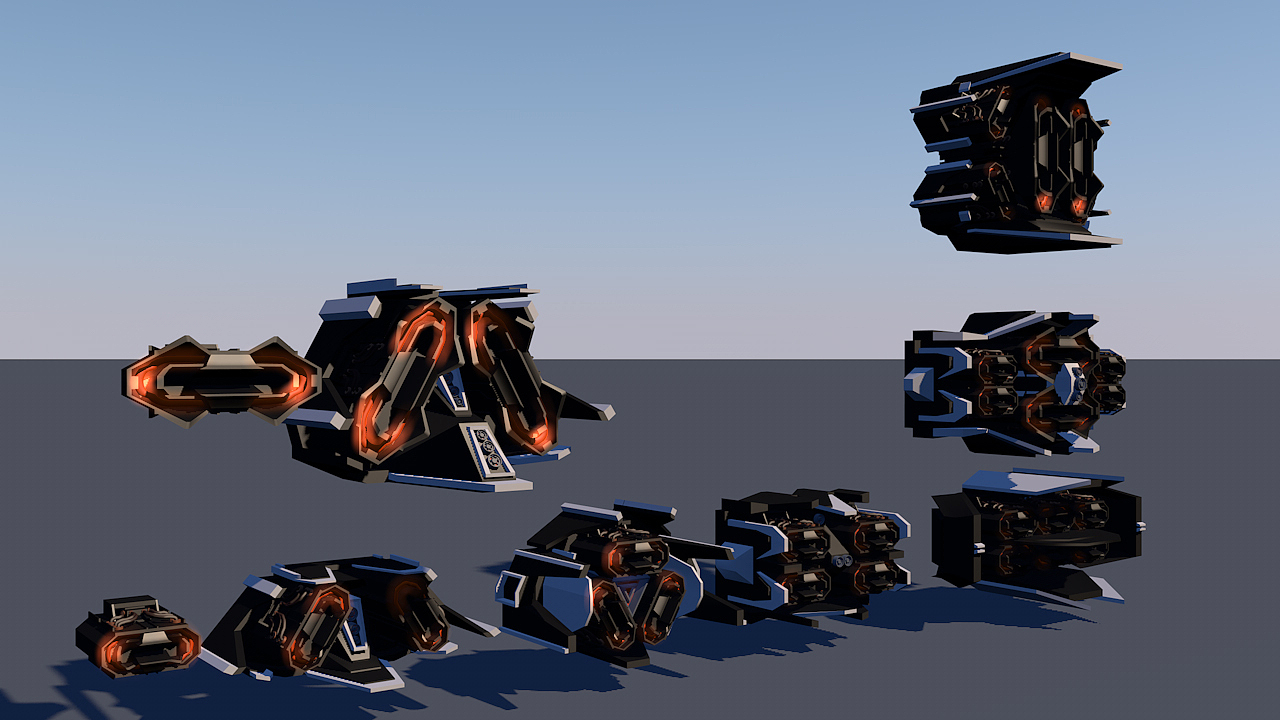 科幻舰炮 推进器