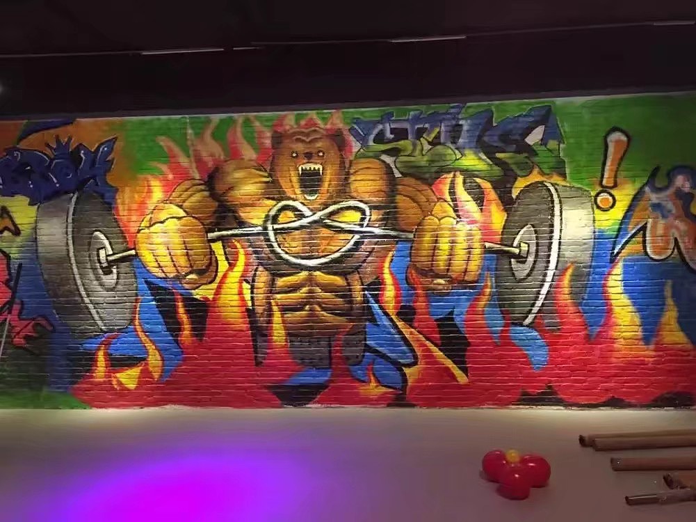 健身房涂鸦（图ZMTAyNjQyMjky） - 新锐潮流插画 - 站酷设计师北海青芥原创素材 - 站酷ZCOOL