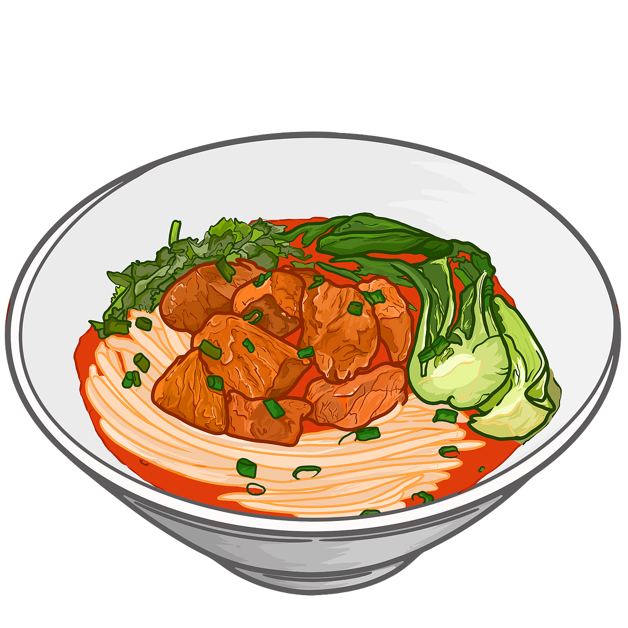 黯然销魂牛肉面（图ZMzI2ODA5MDMy） - 新锐潮流插画 - 站酷设计师潴小丫原创素材 - 站酷ZCOOL