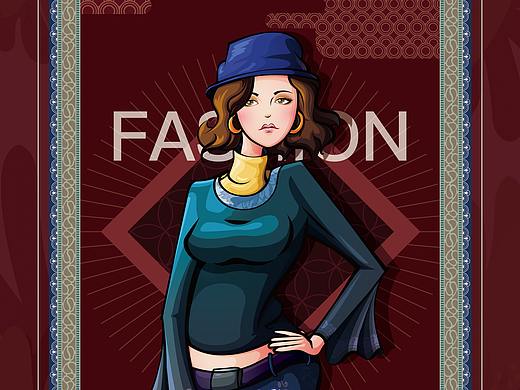 时尚人物插画（个人主页-ZNDA5NDYwMDQ=） - 商业插画 - 站酷设计师炎墨工坊原创素材 - 站酷ZCOOL