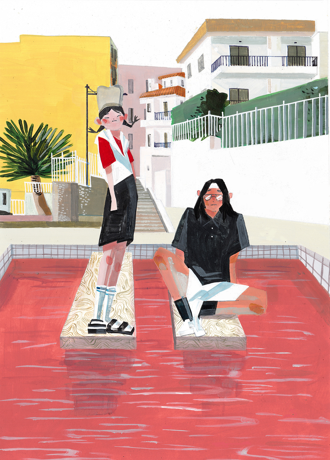 手绘商业插图（图ZMTY5NjA3NTky） - 商业插画 - 站酷设计师杨一是在博洛尼亚原创素材 - 站酷ZCOOL