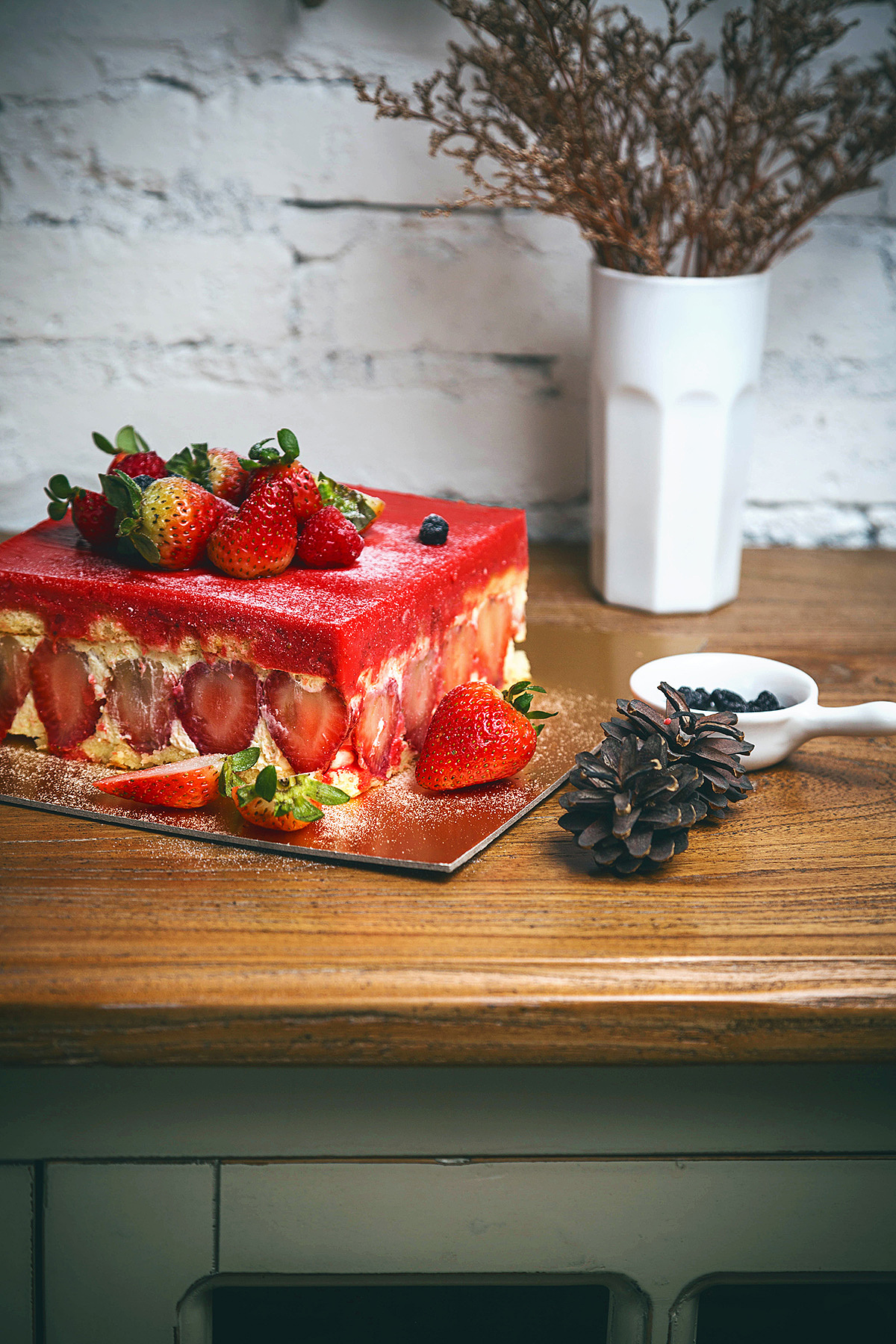 方形草莓慕斯蛋糕