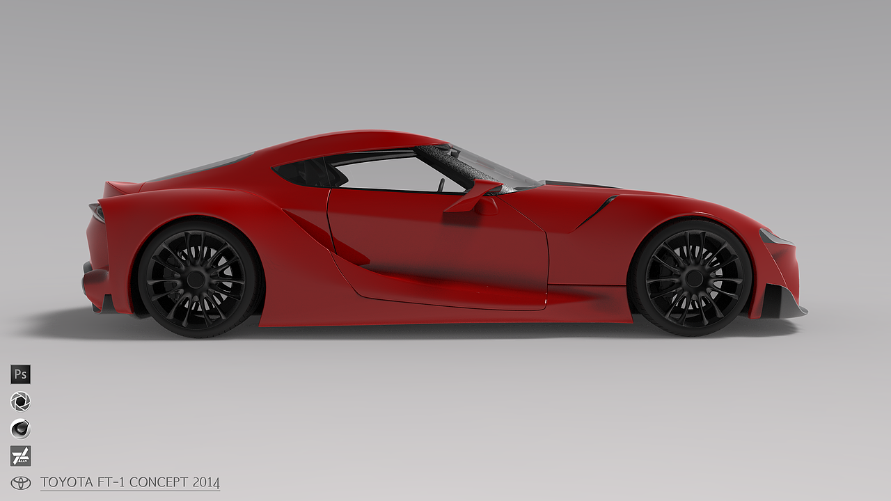 Toyota FT-1 concept 2014 渲染
