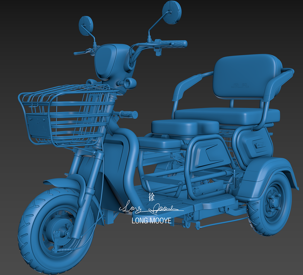 三轮电动车渲染三轮电动车建模