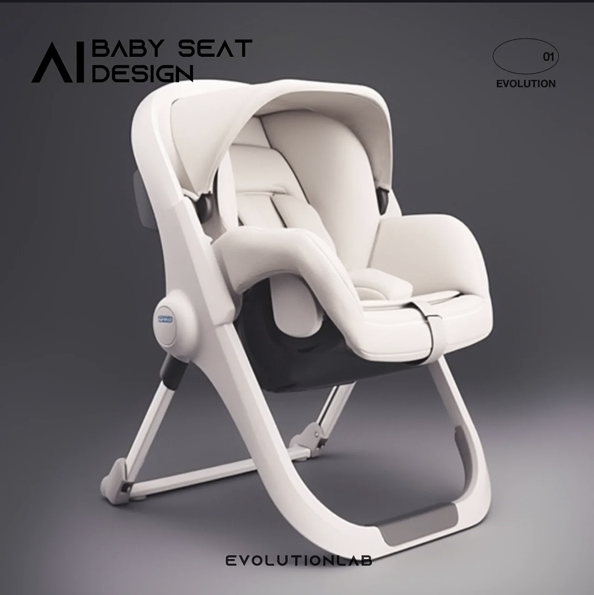 AI工业赋能设计｜婴儿车（图ZMzM4Njk4Nzky） - 生活用品 - 站酷设计师EvolutionLab原创素材 - 站酷ZCOOL
