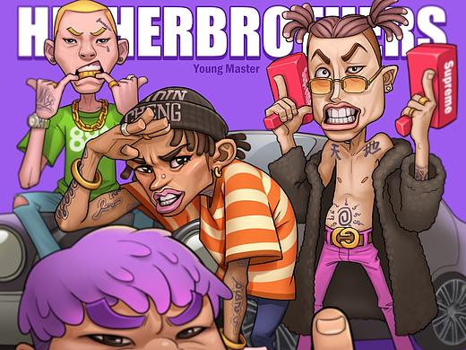 Higher Brothers发我的图啦!🔥🔥🔥