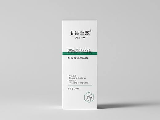 包装设计-香体净味水盒子
