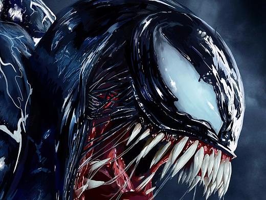 漫威毒液板绘（个人主页-ZMzA4NTQ4ODQ=） - 创作习作 - 站酷设计师冰冰梁哎原创素材 - 站酷ZCOOL